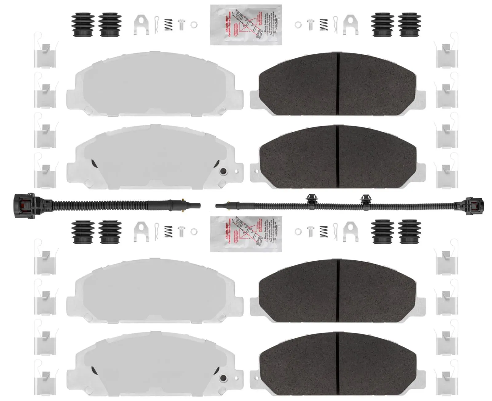 195 Hino Front & Rear HD Disc Brake Pads For Hino 195 2012-2020  195 wear sensor