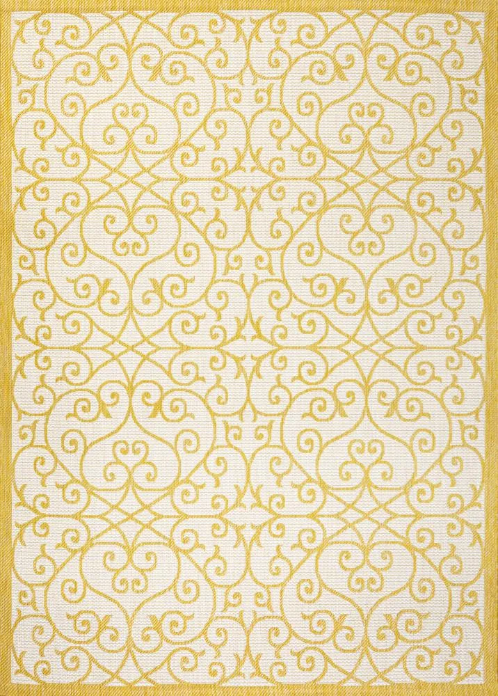 Alfombra Vintage Filigree Textured Weave Indoor/outdoor Area Rug