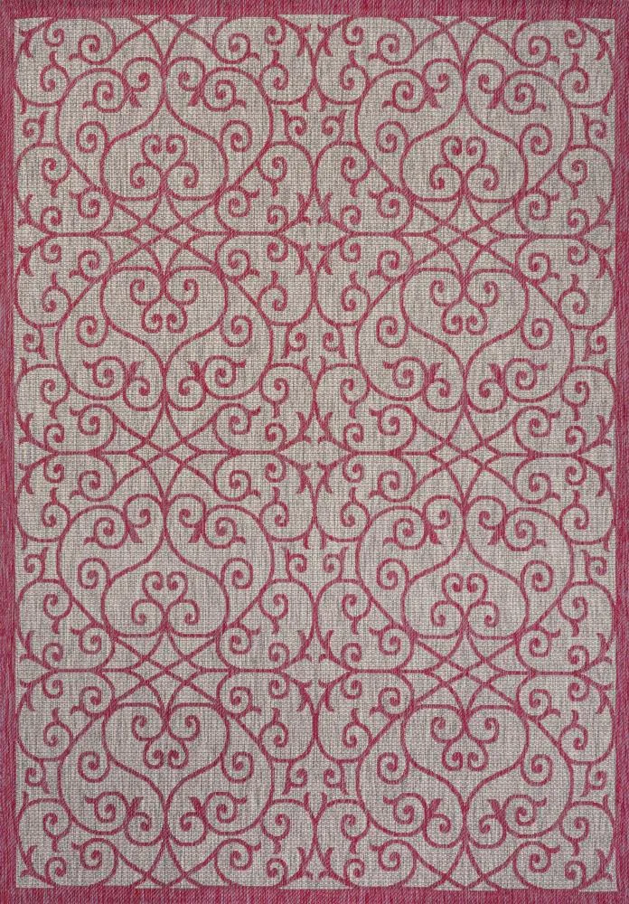 Alfombra Vintage Filigree Textured Weave Indoor/outdoor Area Rug