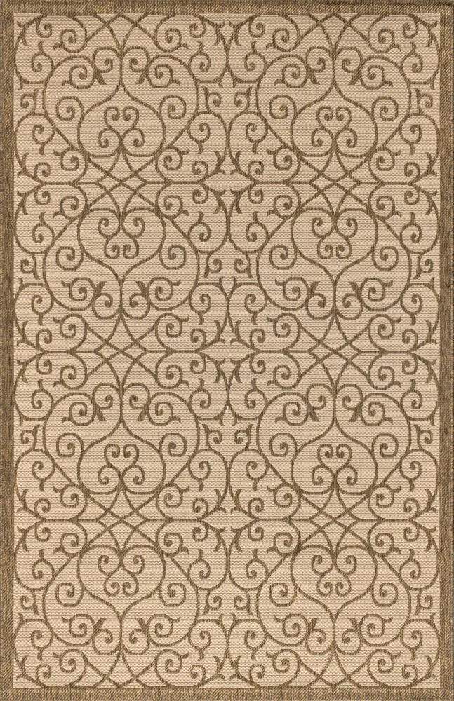 Alfombra Vintage Filigree Textured Weave Indoor/outdoor Area Rug