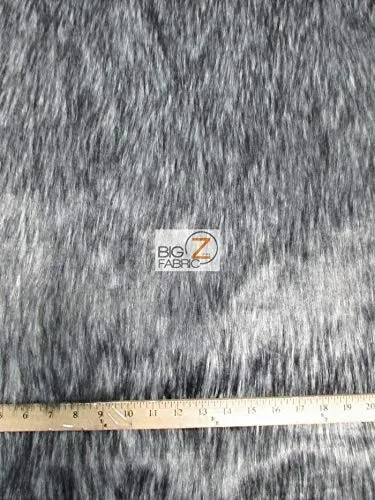 Amber Arctic Alaskan Husky Long Pile Faux Fur Fabric / Sold By The Yard