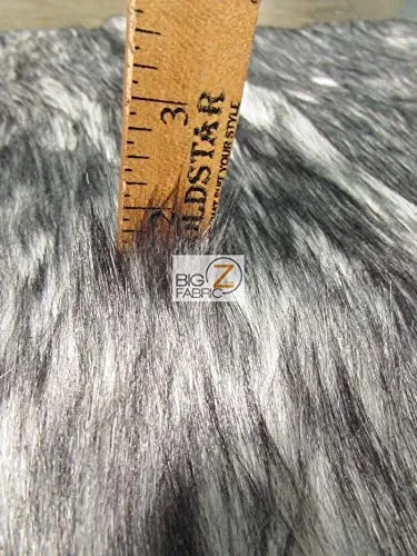 Amber Arctic Alaskan Husky Long Pile Faux Fur Fabric / Sold By The Yard