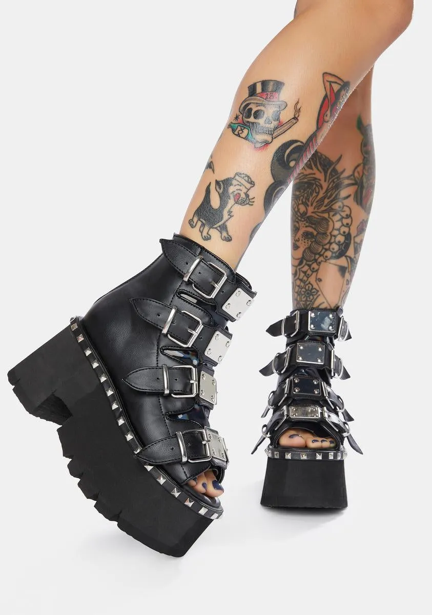 Ashes Platform Bootie Sandals