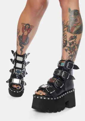 Ashes Platform Bootie Sandals