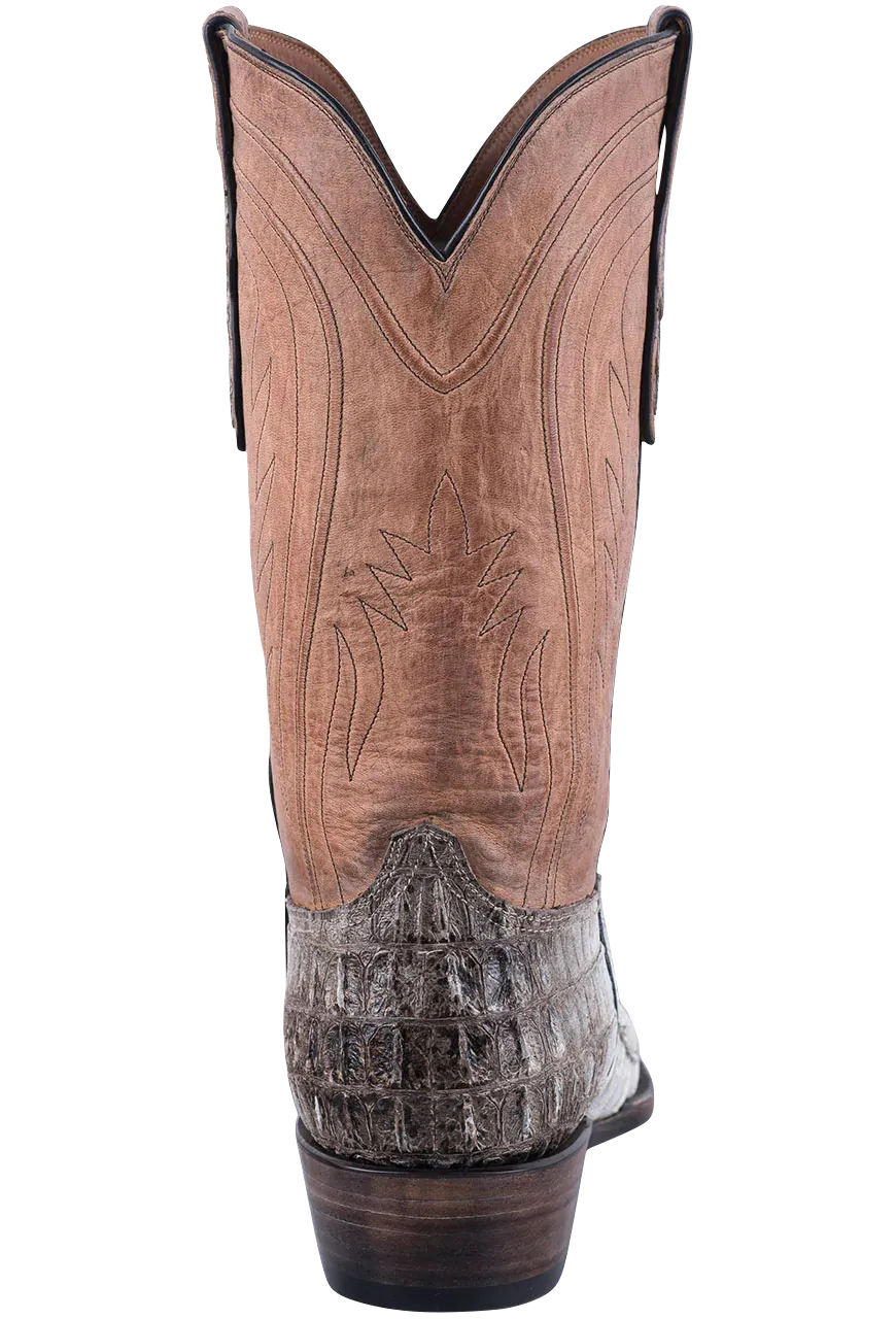 Black Jack Men's Caiman Tail Exclusive Cowboy Boots - Natural