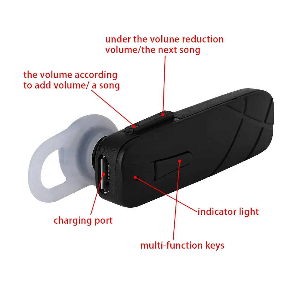 Bluetooth Earphones Portable Mini Wireless Headset  4.1 Stereo Handsfree Earphone for Xiaomi Samsung