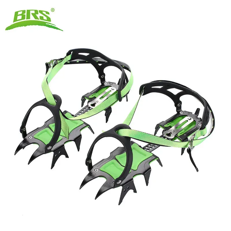 BRS 14-Point Manganese Steel Strap On Crampons