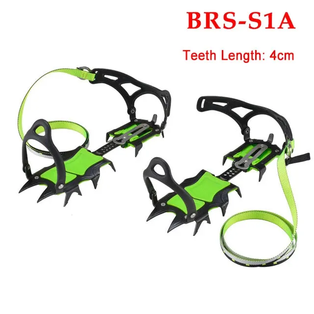 BRS 14-Point Manganese Steel Strap On Crampons