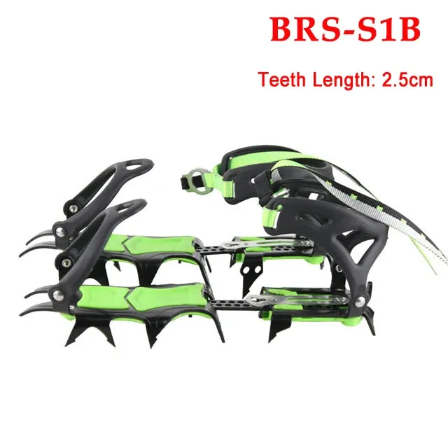 BRS 14-Point Manganese Steel Strap On Crampons