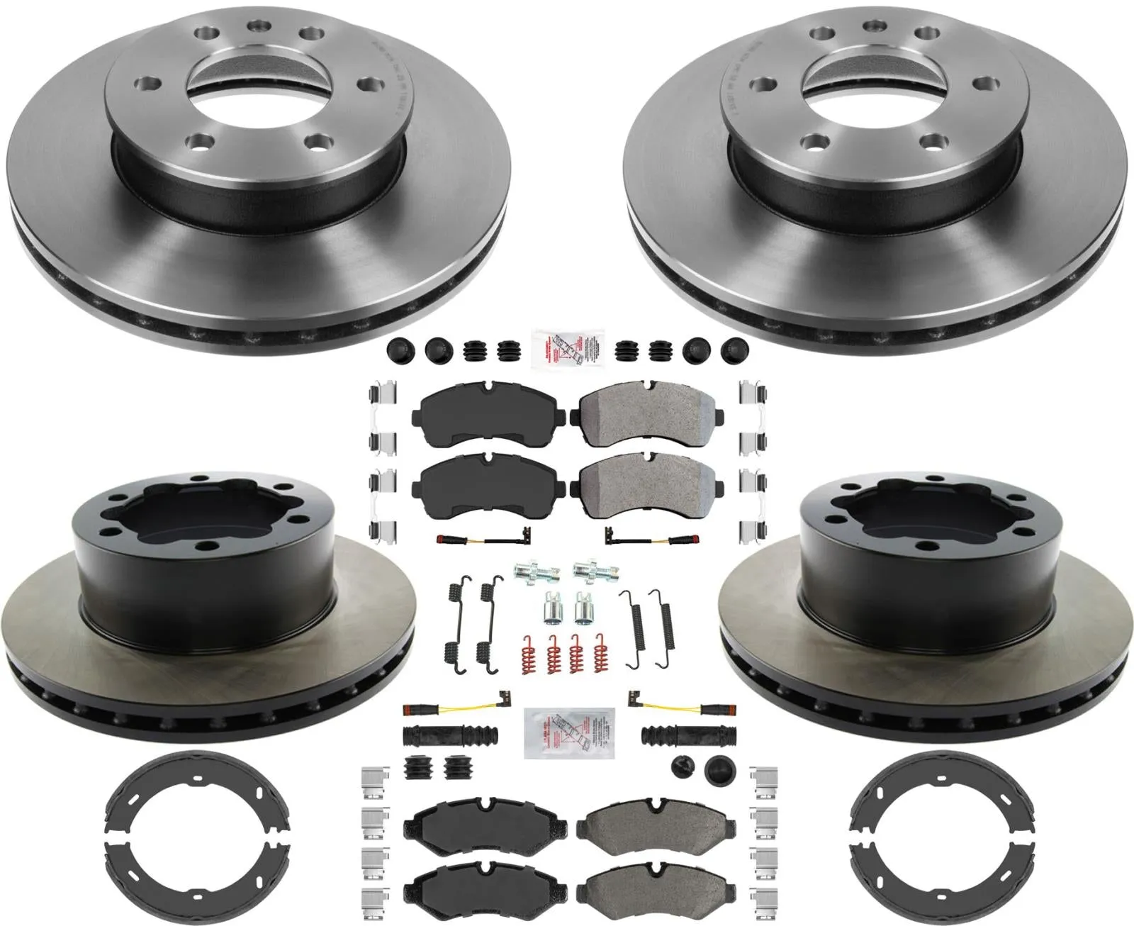 Carbon Fleet Duty Brake Rotors Pads For Sprinter 2500 2019-20 Single Rear Wheel