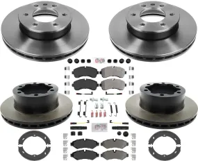 Carbon Fleet Duty Brake Rotors Pads For Sprinter 2500 2019-20 Single Rear Wheel