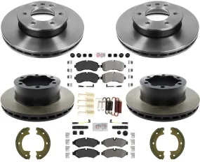 Carbon Fleet Duty Brake Rotors Pads For Sprinter 3500 2019-20 Single Rear Wheel