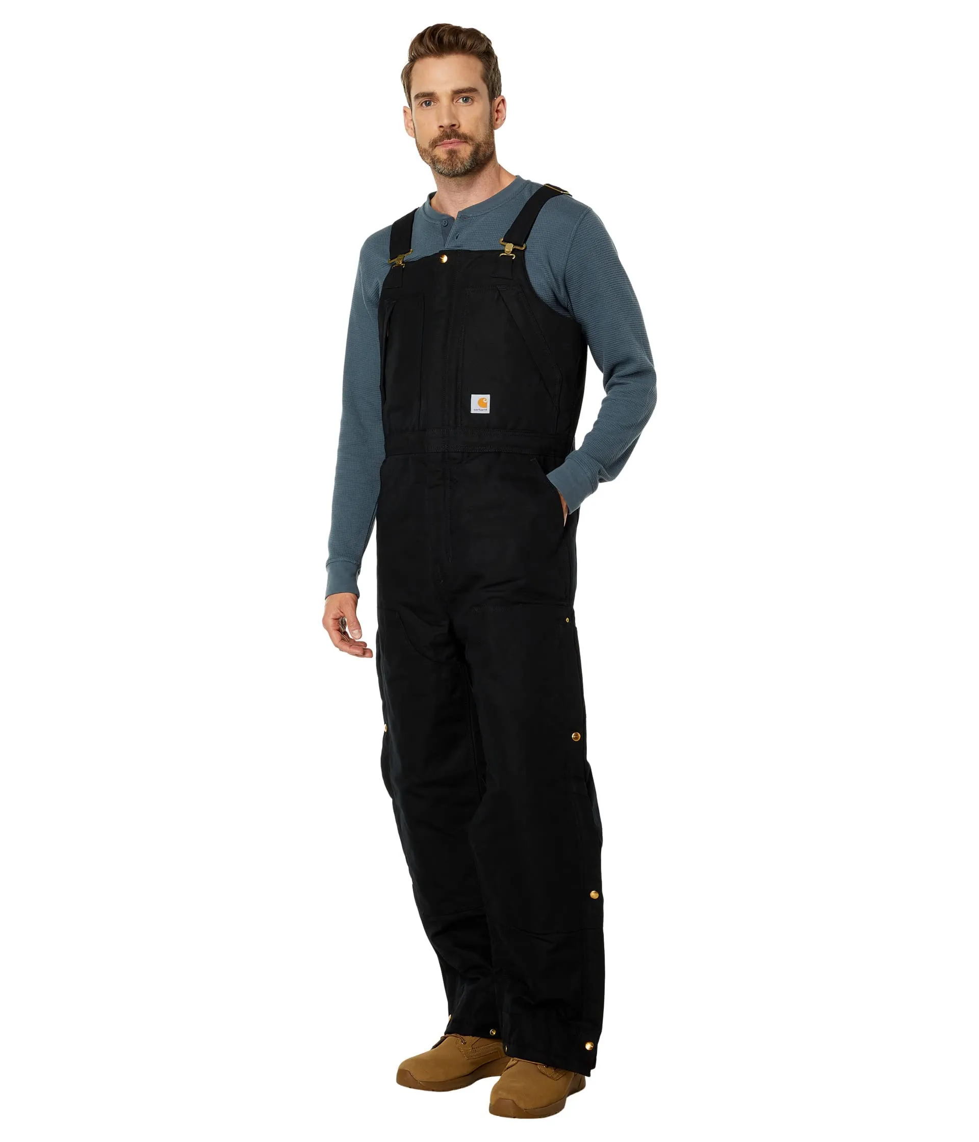 Carhartt 105470 Mens Loose Fit Firm Duck Insulated BiberallBibs & Overalls