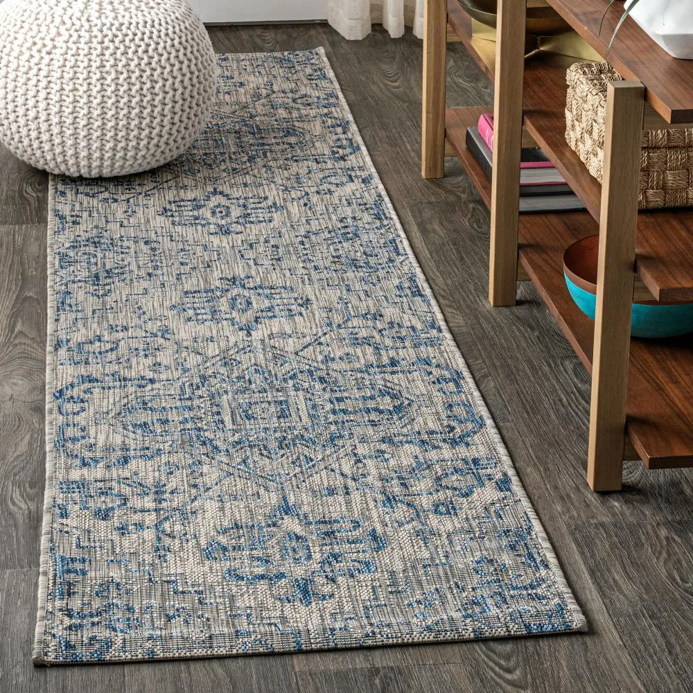 Cascade Bohemian Medallion Textured Weave Indoor/outdoor Area Rug