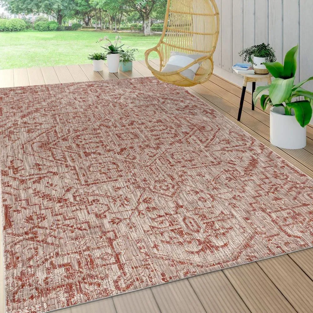 Cascade Bohemian Medallion Textured Weave Indoor/outdoor Area Rug