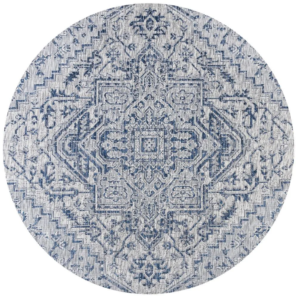 Cascade Bohemian Medallion Textured Weave Indoor/outdoor Area Rug