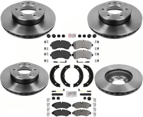 Coated Disc Brake Rotors Brake Pads For Sprinter 3500 2019-20 Single Rear Wheel