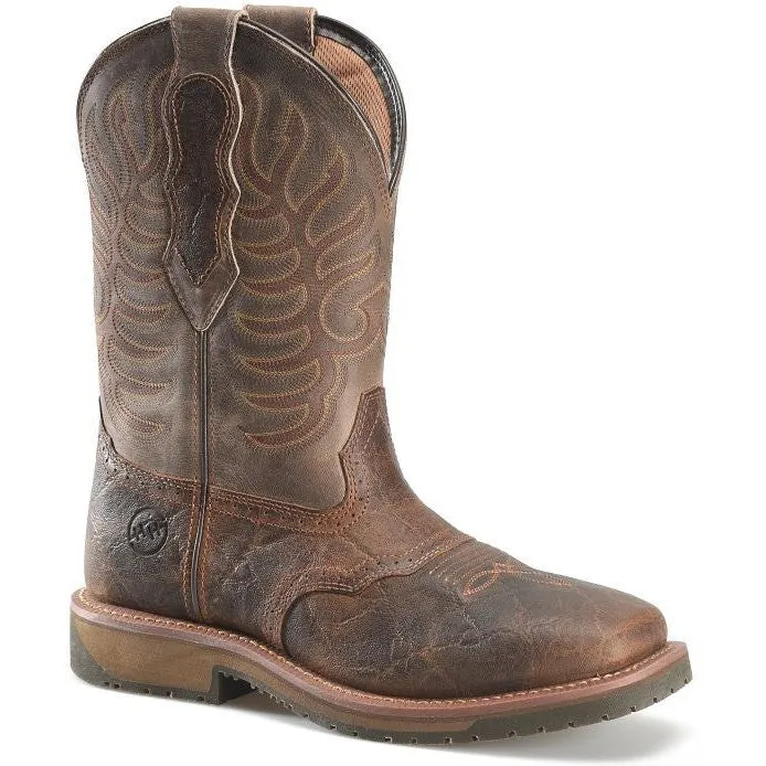 Double H Men's Highland 11" Wide ST Roper Work Boot -Brown- DH6144