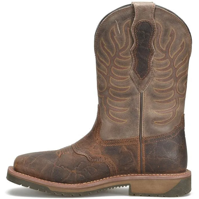 Double H Men's Highland 11" Wide ST Roper Work Boot -Brown- DH6144