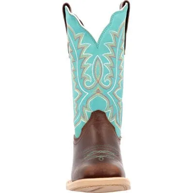 Durango Women's Rebel Pro Bay Brown Arctic Blue Western Boots DRD0443