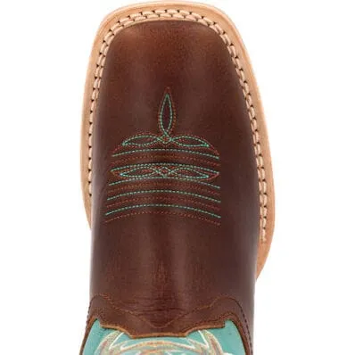 Durango Women's Rebel Pro Bay Brown Arctic Blue Western Boots DRD0443