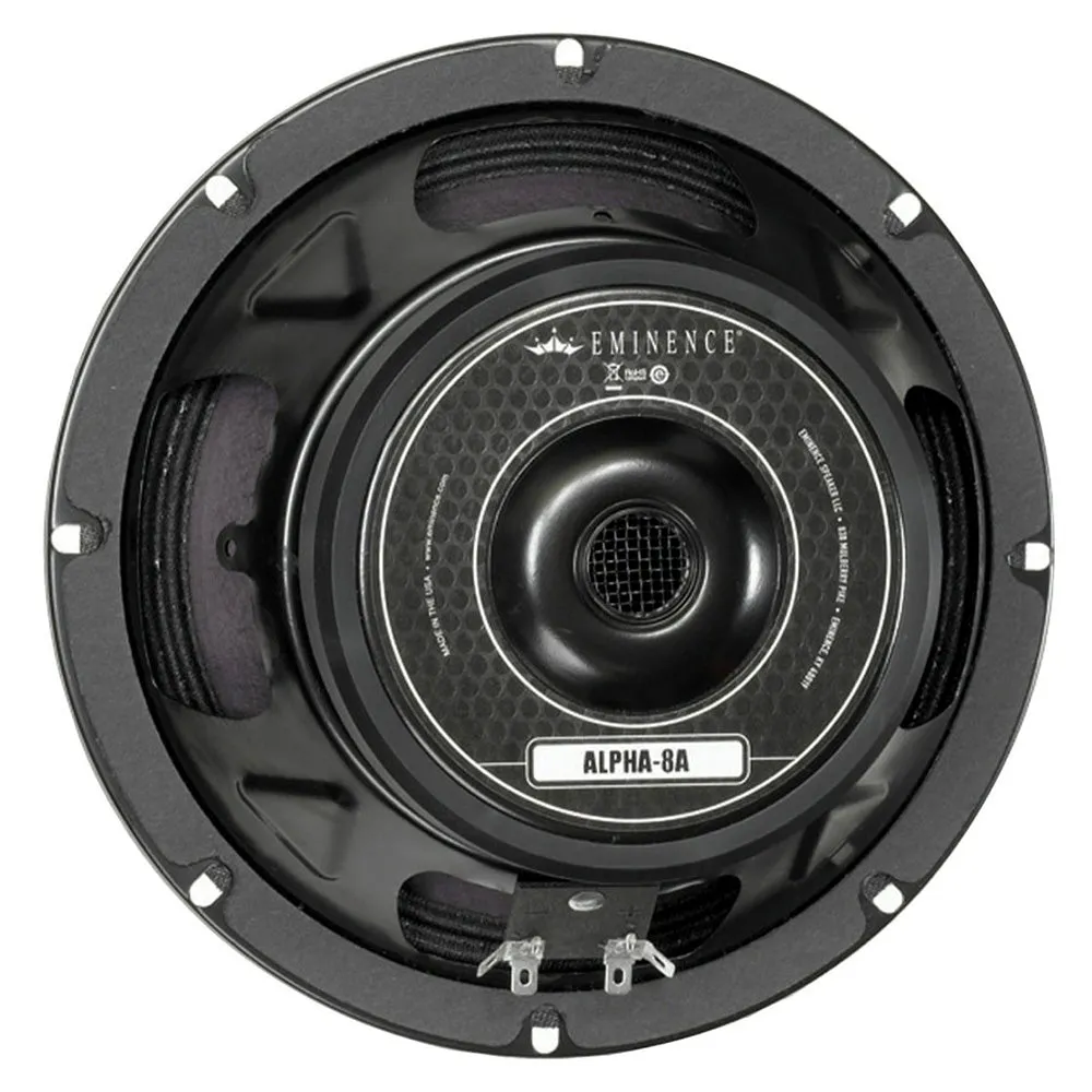 Eminence Alpha-8A 8-inch Speaker 125 Watt RMS 8-ohm