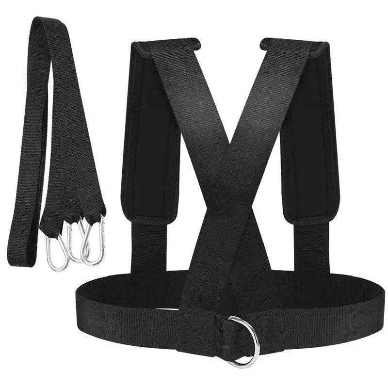 Football Club Training Speed Agility Running Walking Tire Puller Belt Resistance Exercise Belts Rally Straps Shoulder Harness