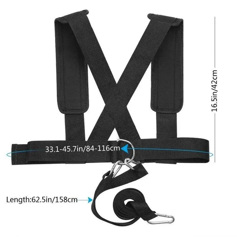 Football Club Training Speed Agility Running Walking Tire Puller Belt Resistance Exercise Belts Rally Straps Shoulder Harness