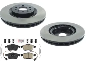 Front Fleet Duty Carbon Brake Rotors Brake Pads for Ram ProMaster City 14-22