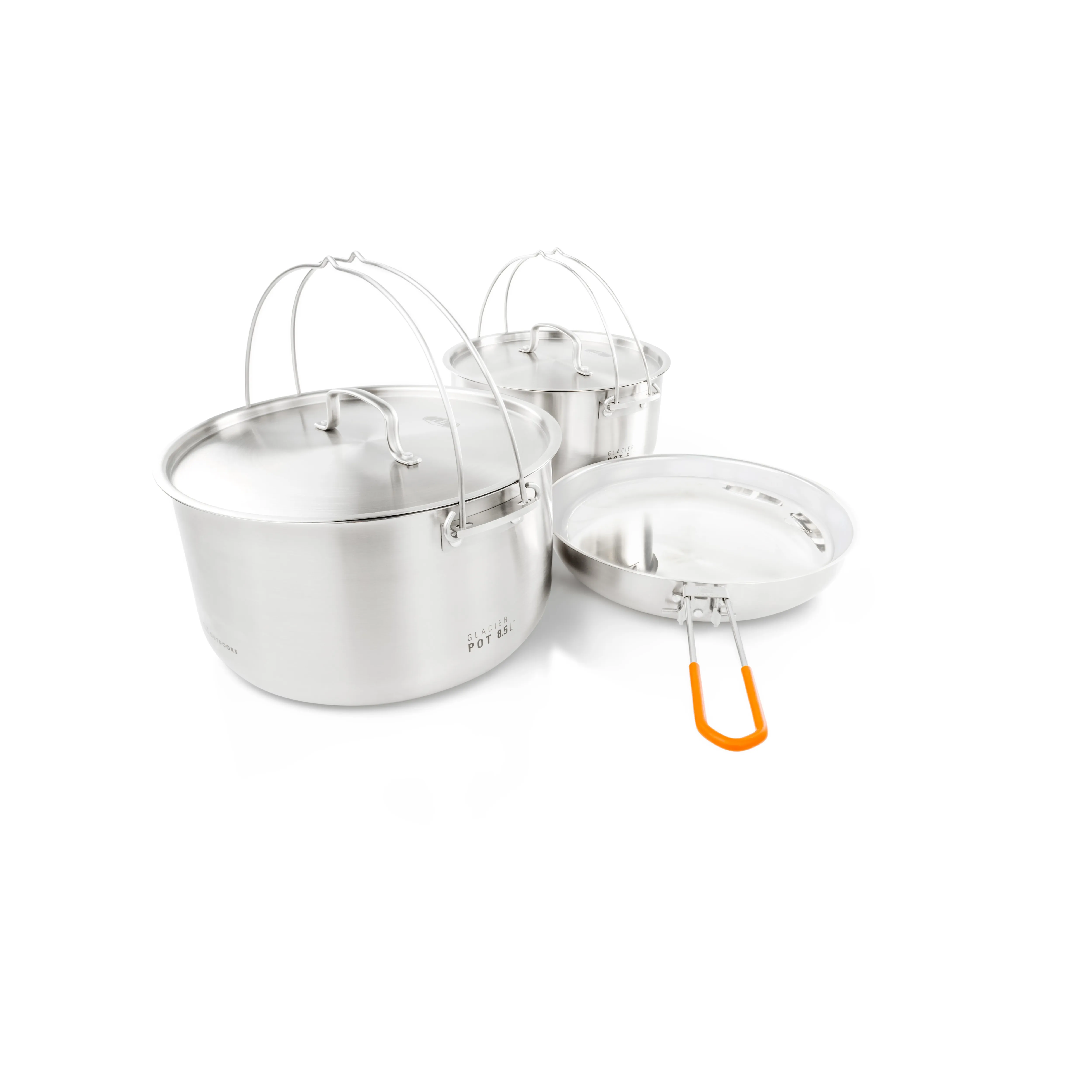 GSI Outdoors Glacier Stainless Troop Cookset NoColour | Buy GSI Outdoors Glacier Stainless Troop Cookset NoColour here | Outnorth