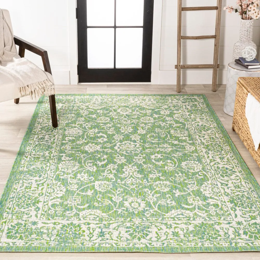 Hart Bohemian Textured Weave Floral Indoor/outdoor Area Rug