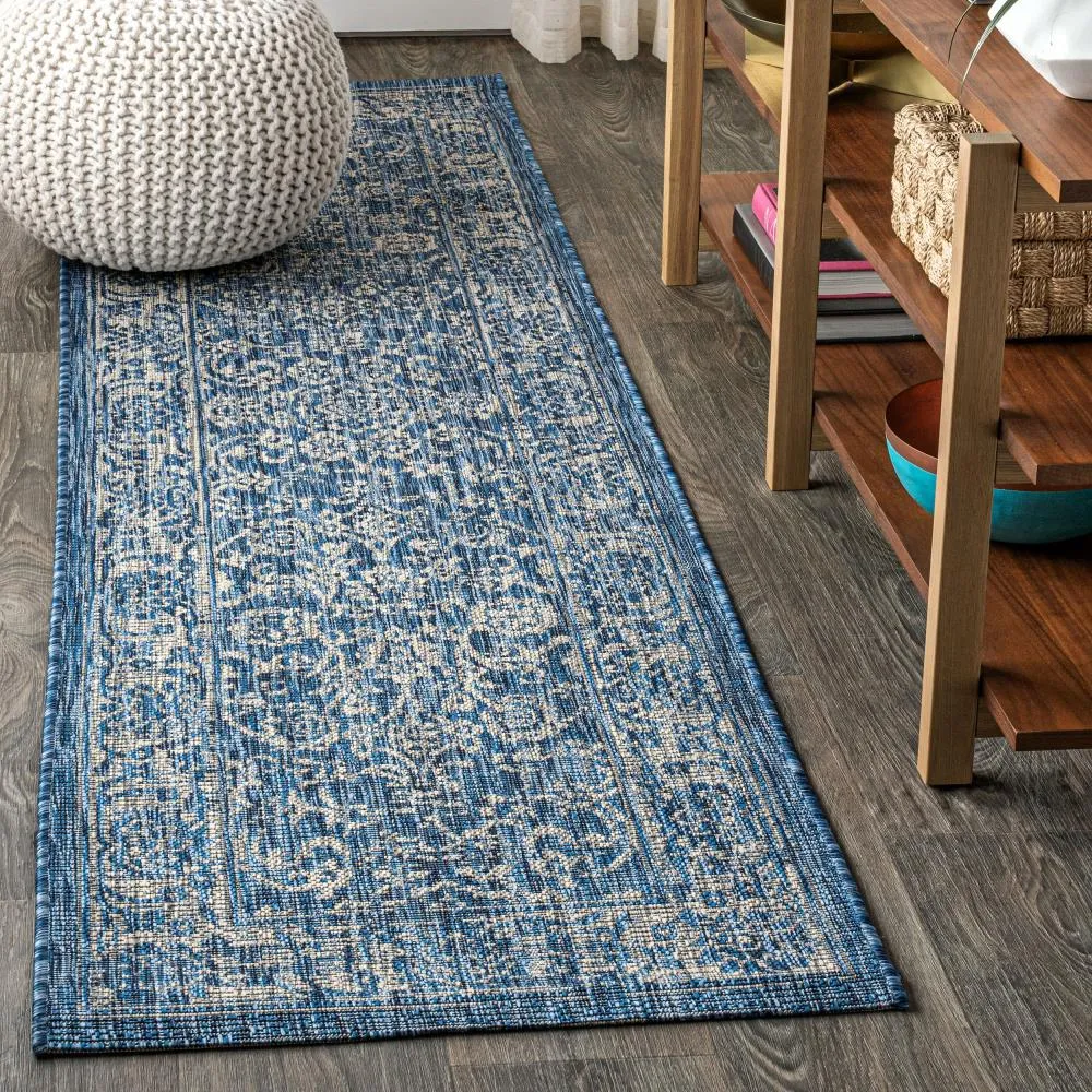 Hart Bohemian Textured Weave Floral Indoor/outdoor Area Rug