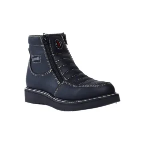 HM330 MEN Black Short Boots Zipper