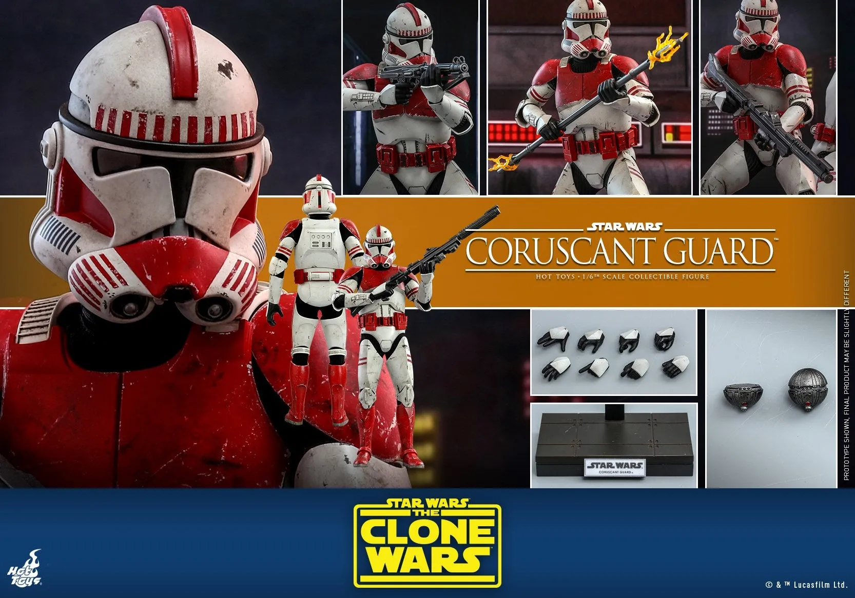 Hot Toys - TMS025 - Star Wars: The Clone War - 1/6th scale Coruscant Guar Collectible Figure