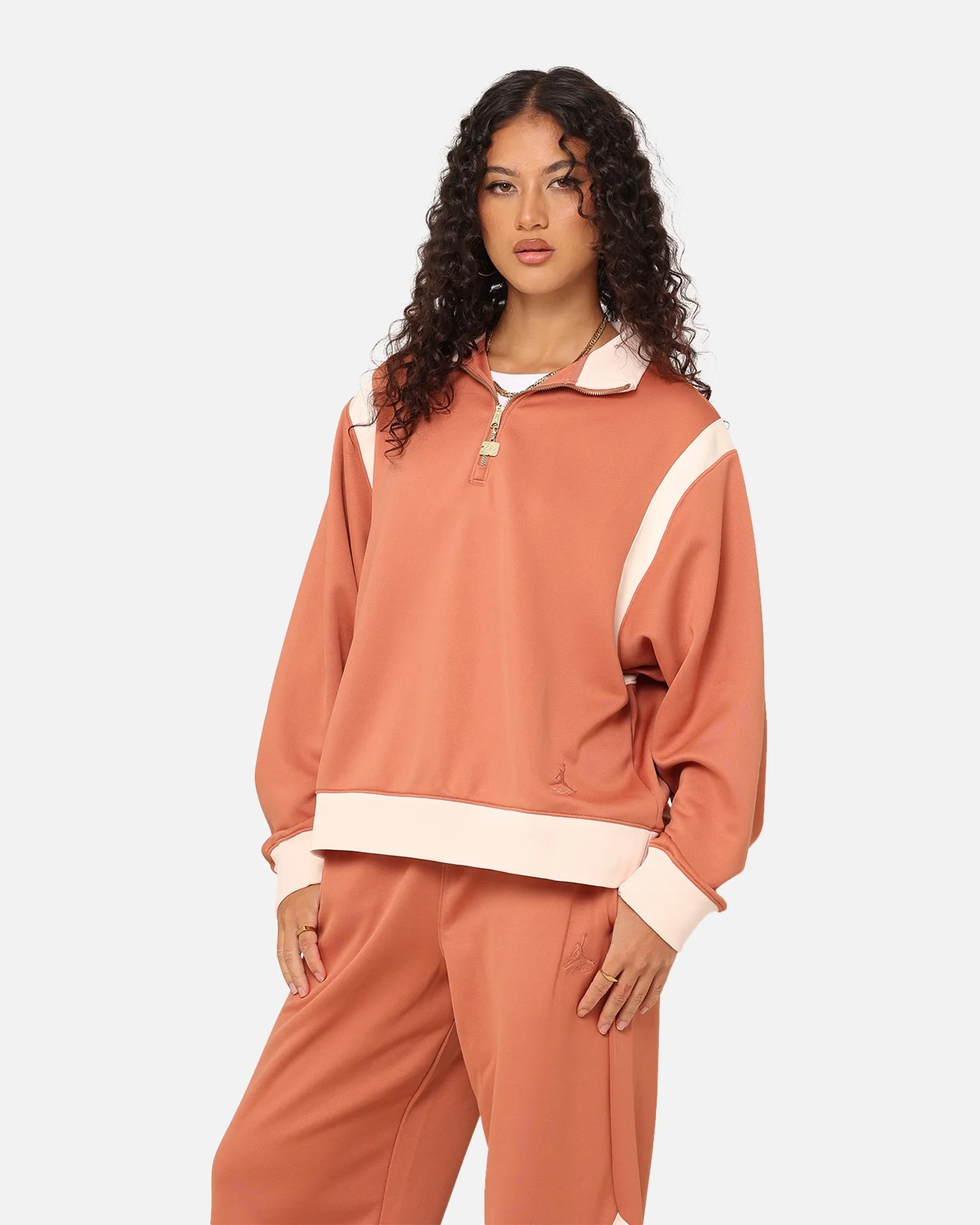 Jordan Women's (Her)itage Suit Top Sky J Orange/Guava Ice