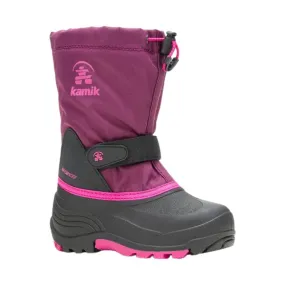 Kamik Big Kids' Waterbug 5 Winter Boot - Grape