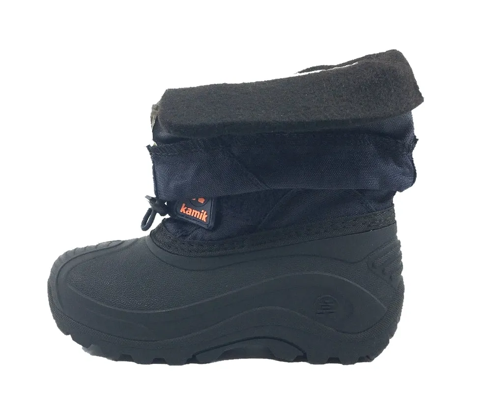 Kamik Boy's Snowbound Waterproof Snow Warm Lined Winter Boots, Navy