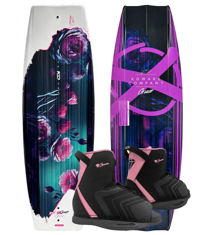 KD Grace Ladies Wakeboard Package with Charm Boots (2025)