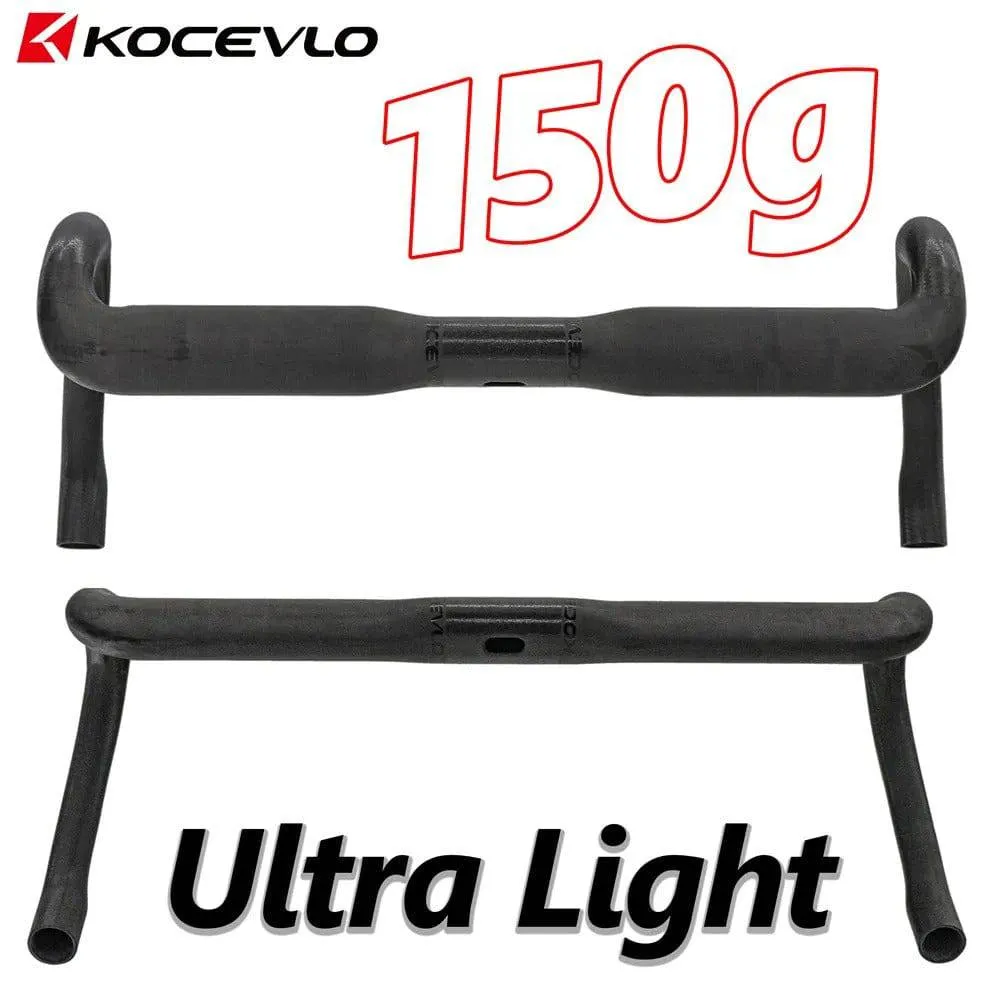 Kocevlo SL Road Carbon handlebar ultra light 150g Compatible  internal cabling system Gravel road bike handlebar 31.8mm