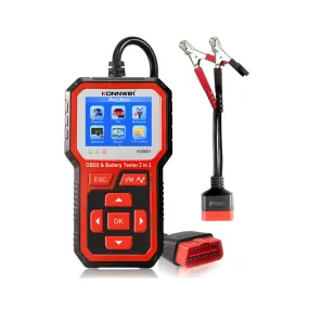 KW681 Car & Motorcycle Battery Tester OBDII Diagnostic Scann