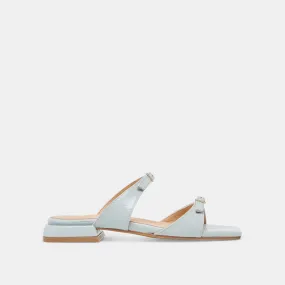 LAVERN SANDALS ICE BLUE CRINKLE PATENT