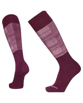 Le Bent Glacier Targeted Cushion Snow Sock - Mauve Wine