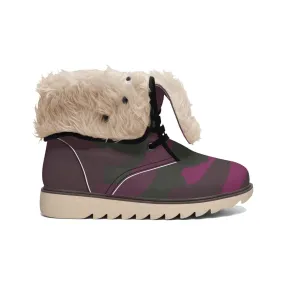 MISHA Cotton-pad Fur Lining Boots - Red Army