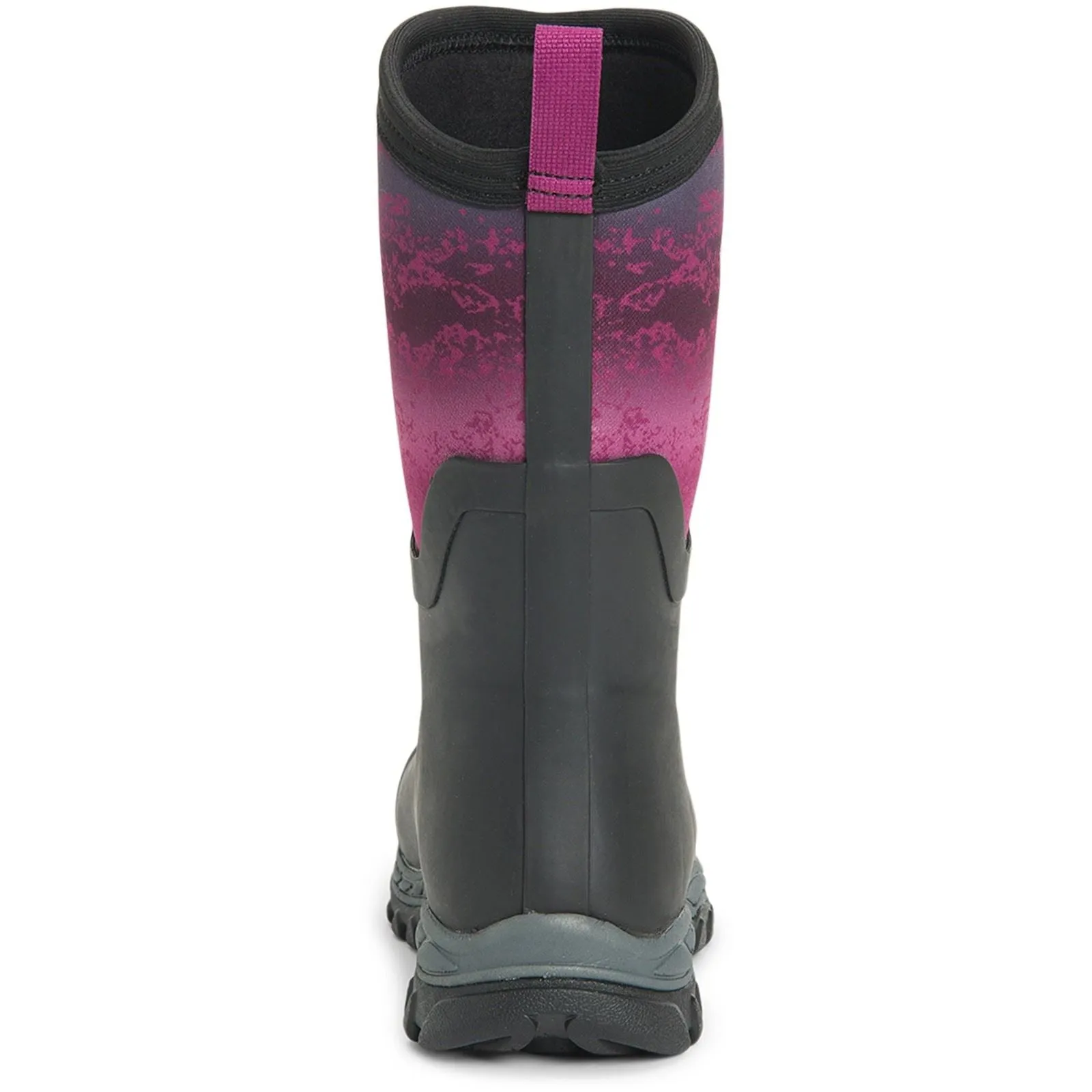 Muck Boots Arctic Sport Mid Rubber Black/Magenta Wellington Boots