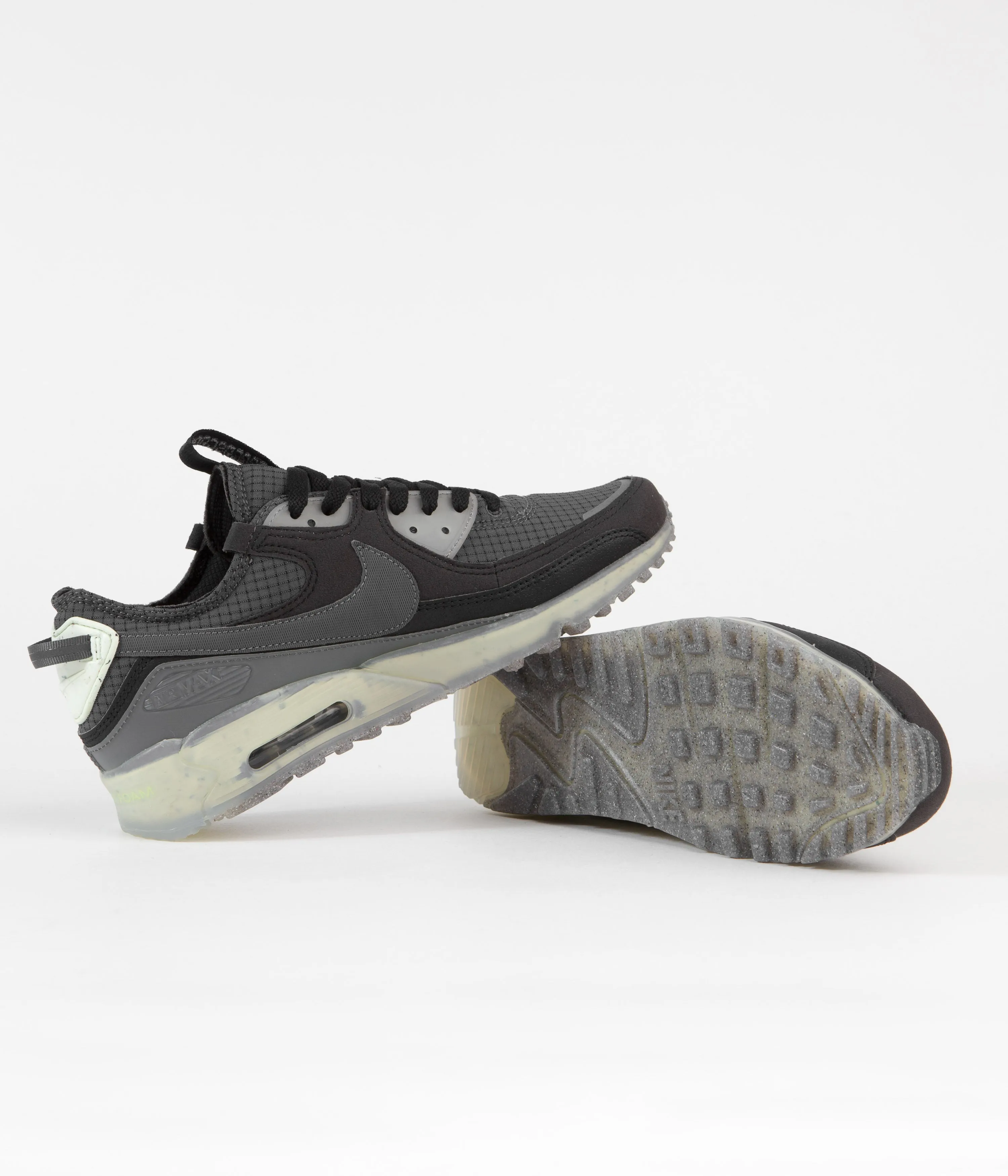 Nike Air Max Terrascape 90 Shoes - Black / Dark Grey - Lime Ice - Anthracite