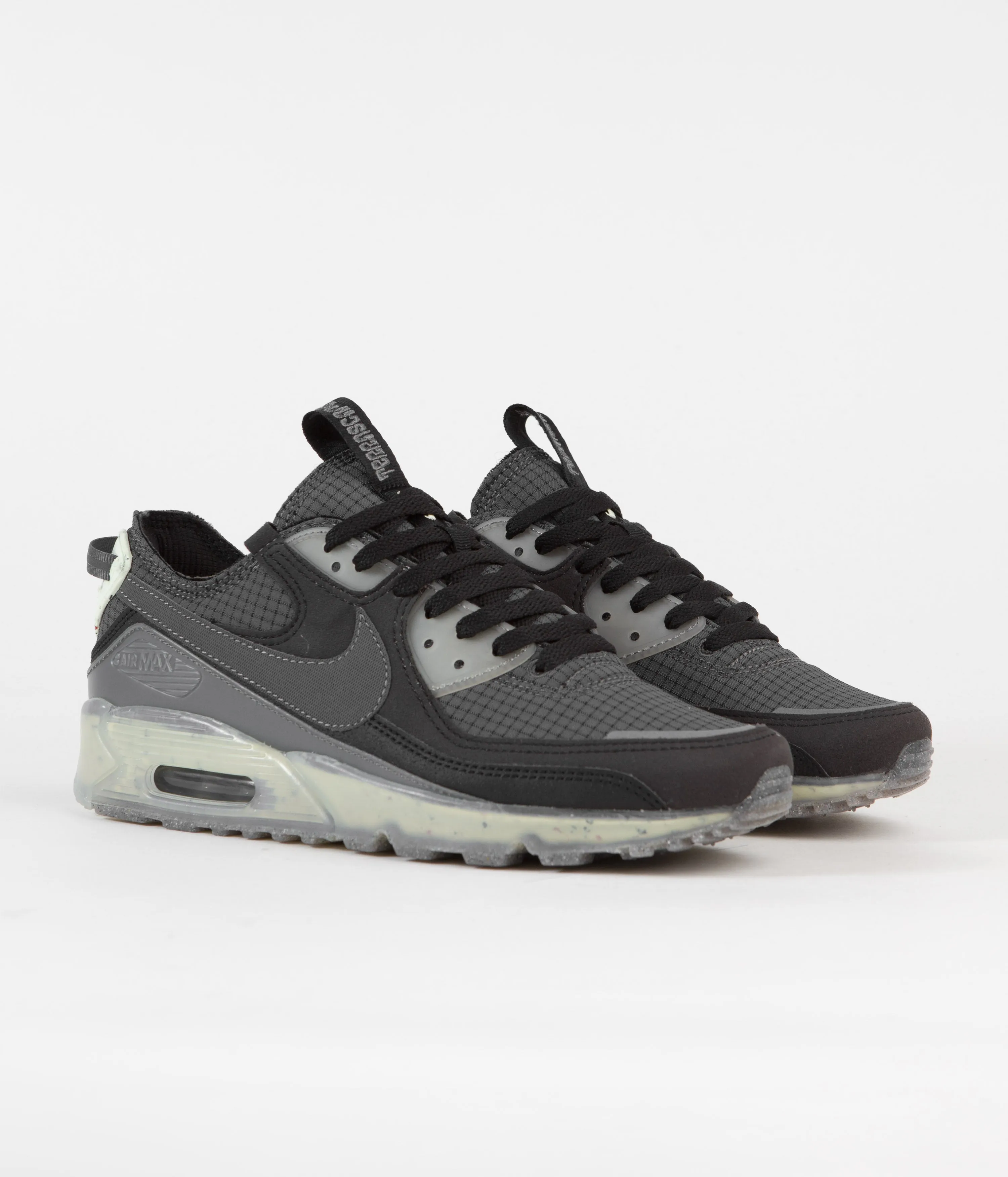 Nike Air Max Terrascape 90 Shoes - Black / Dark Grey - Lime Ice - Anthracite