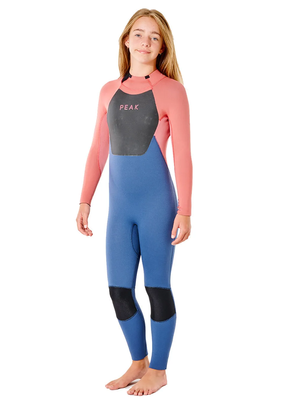 Peak Girls Energy 3/2mm GB Back Zip Steamer Wetsuit