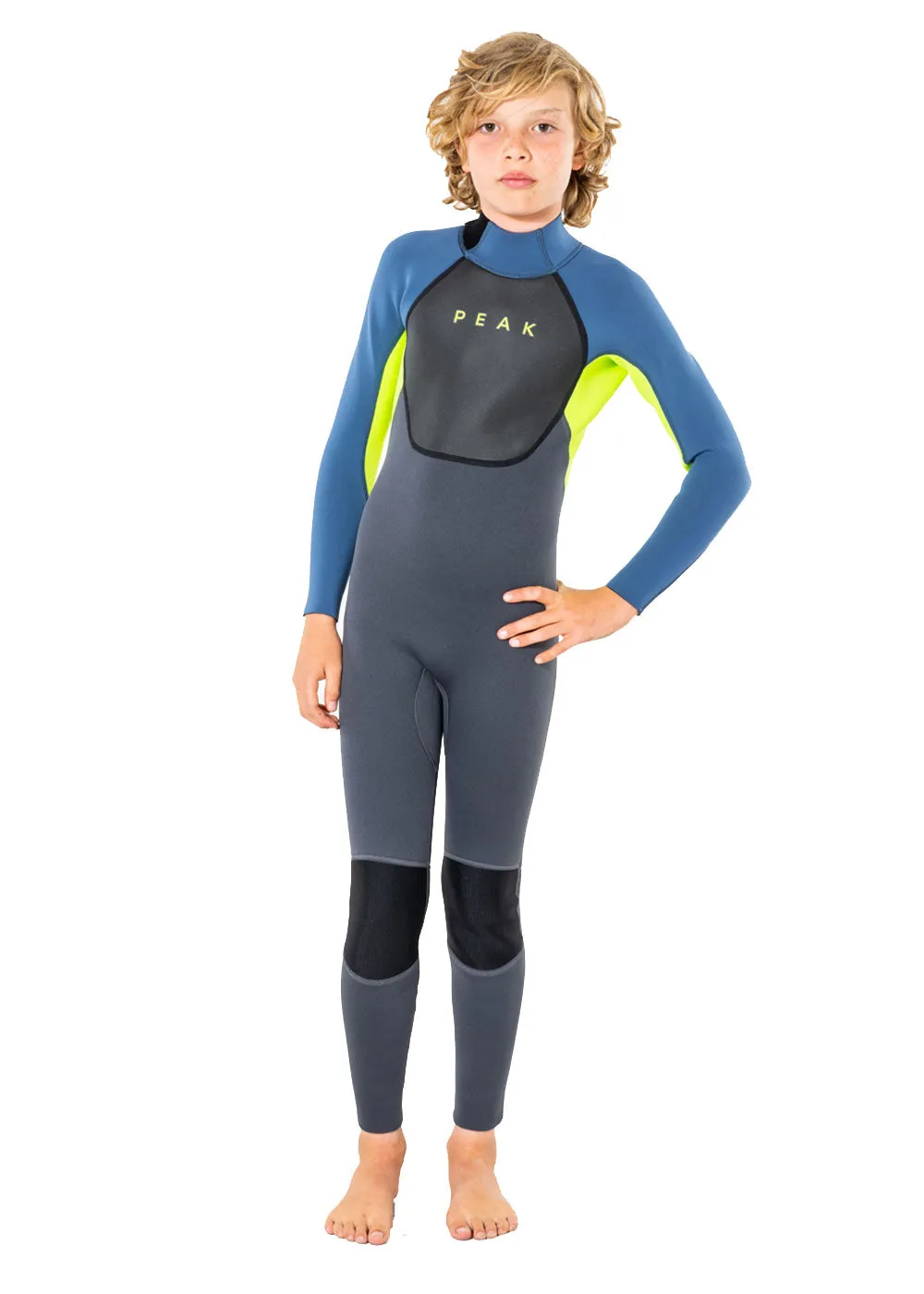 Peak Junior Energy 3/2mm GB Back Zip Steamer Wetsuit