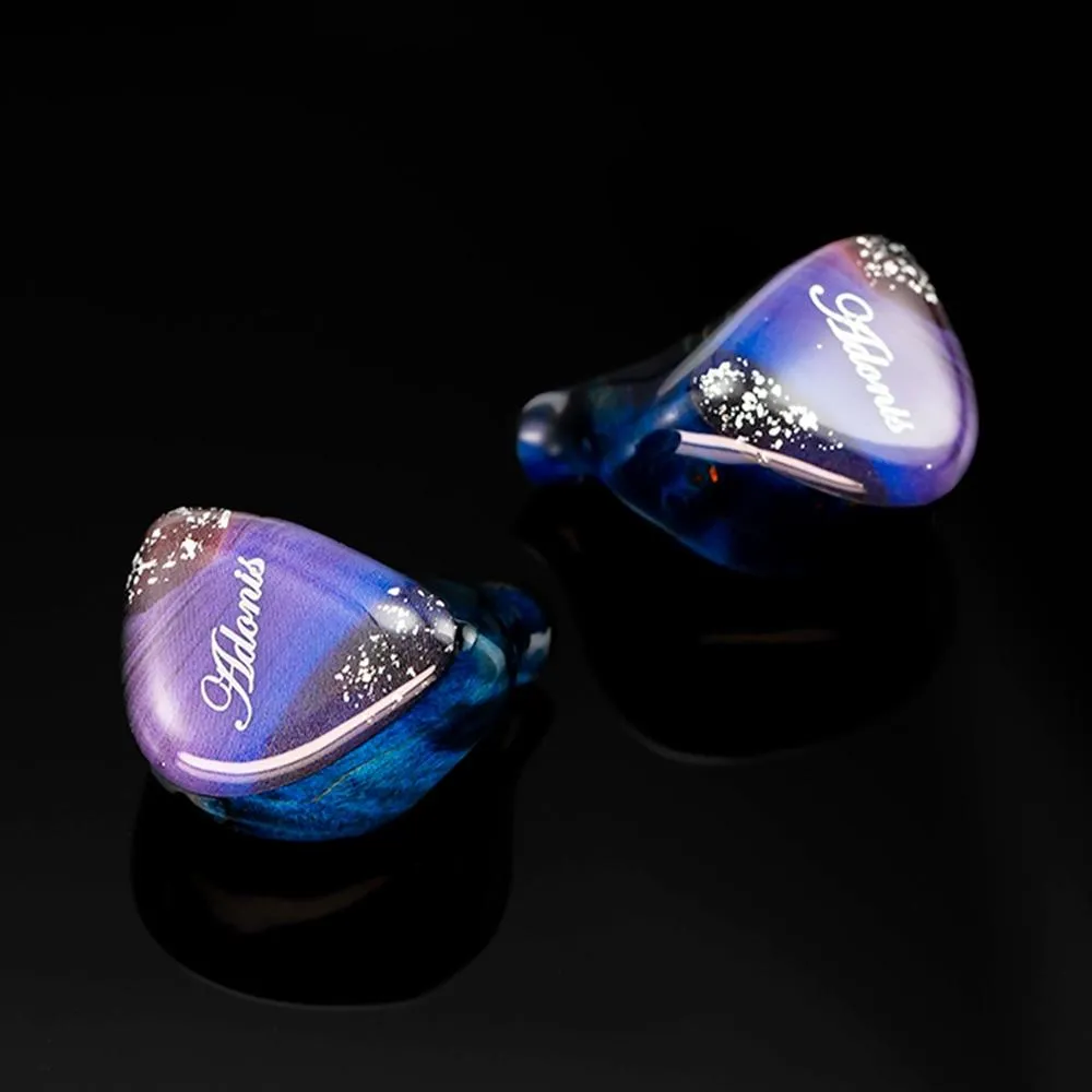 QoA Adonis CNC Resin Wooden Shell In Ear Monitor 10mm DD 2BA Hybrid IEM