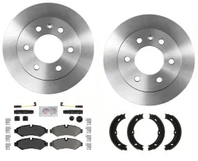 Rear Coated Disc Brake Rotors Pads For Sprinter 3500 2019-20 Single Rear Wheel